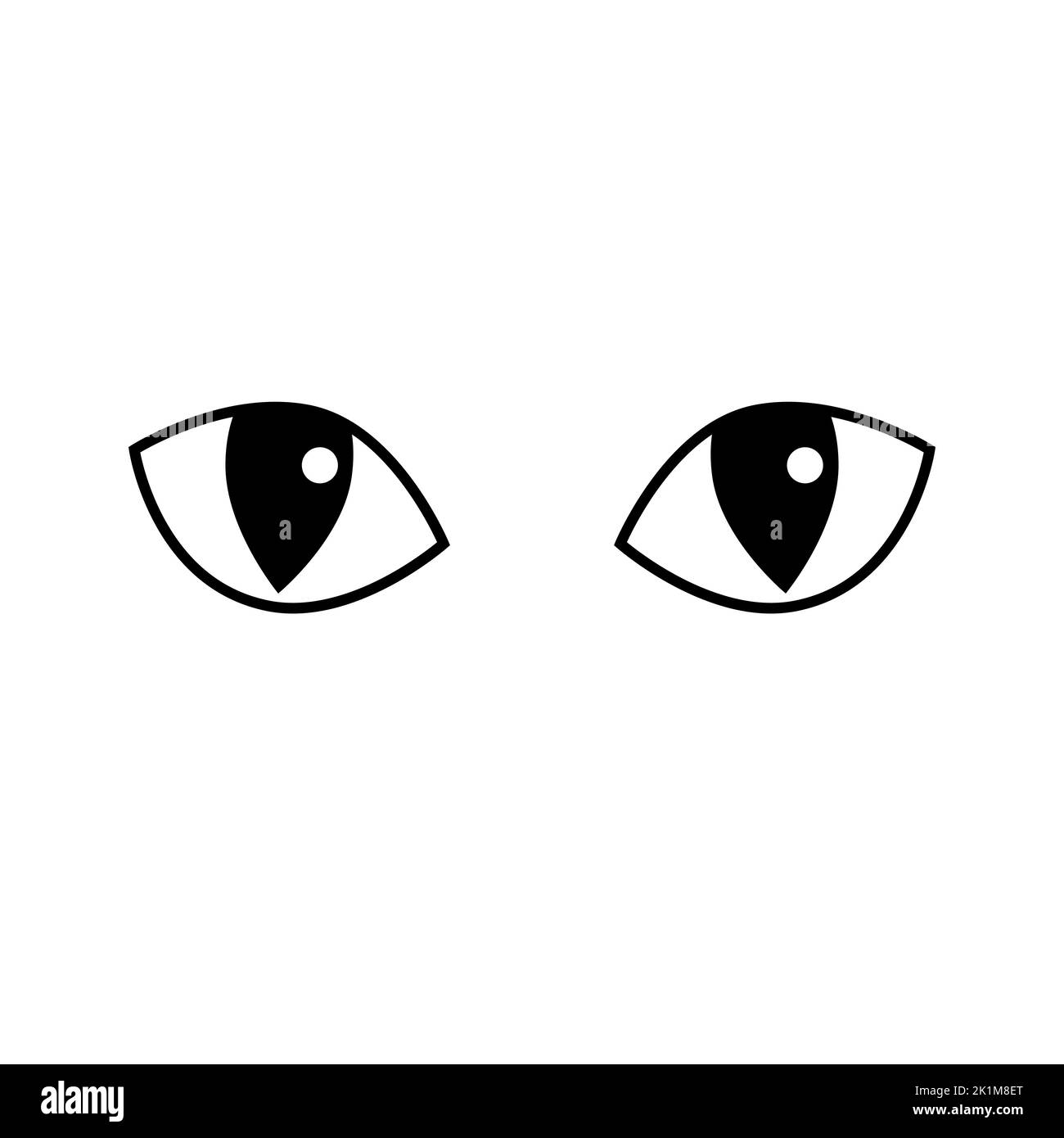 Cat eye top black and white