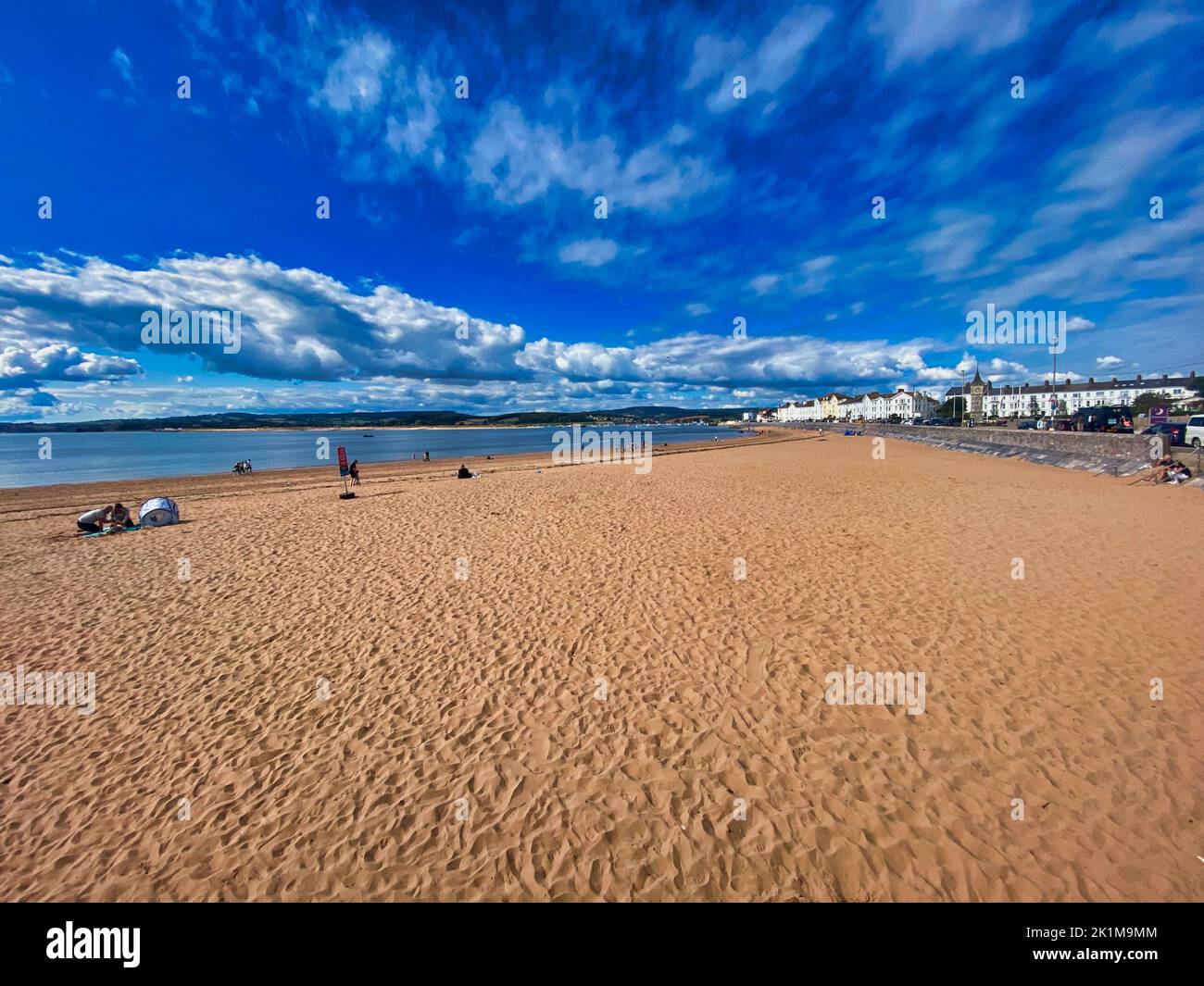 Exmouth seafront in Devon, UK Stock Photo