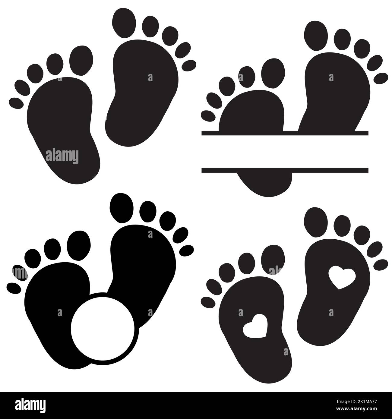 baby feet icon on white background. baby footprint sing. baby foot