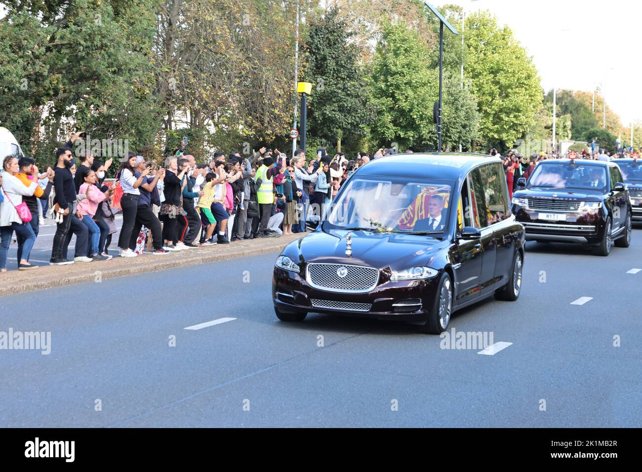 Her Majesty Queen Elizabeth II State Funeral Procession by State Hearse