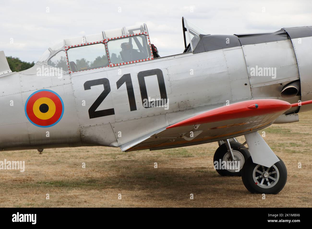General aviation aircraft on the open door in Kiewit Hasselt, Belgium