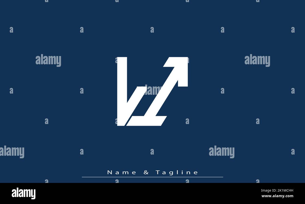 Alphabet letters Initials Monogram logo LI , IL Stock Vector