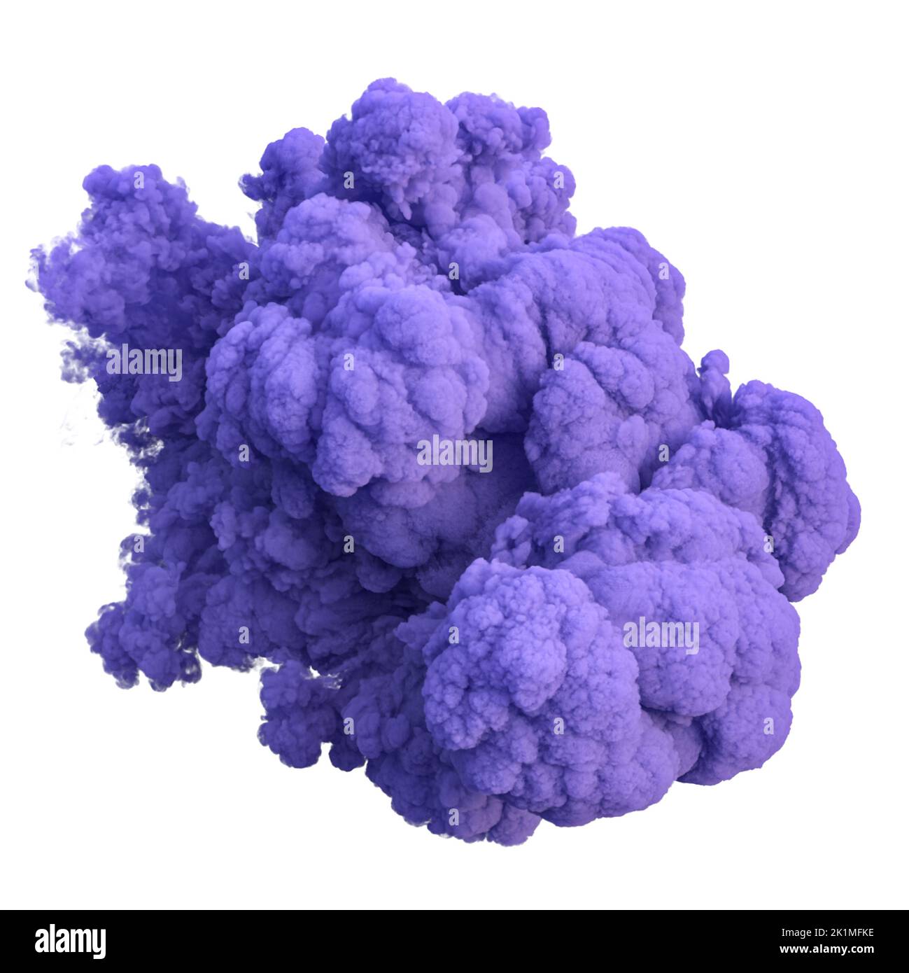 purple cloud isolated on background. 3d render Stock Photo
