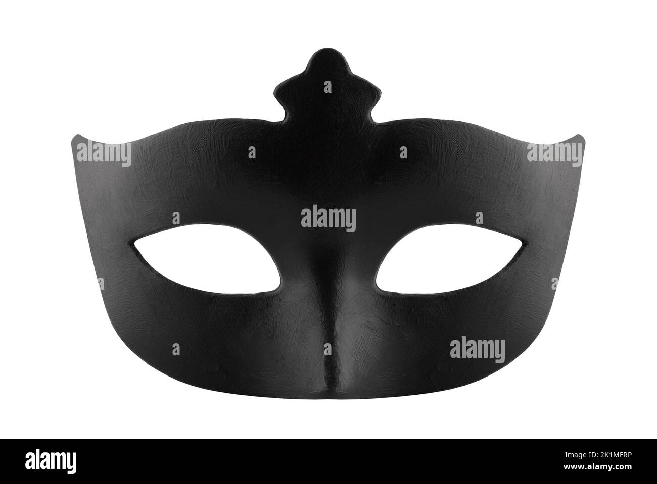 Black carnival mask isolated on white background Stock Photo