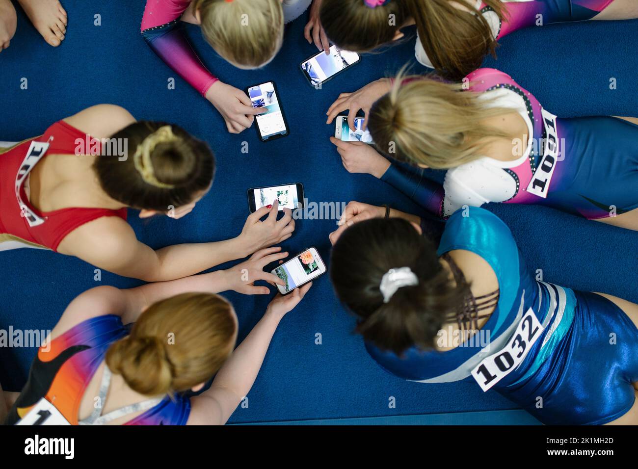 Gymnasts group hires stock photography and images Alamy