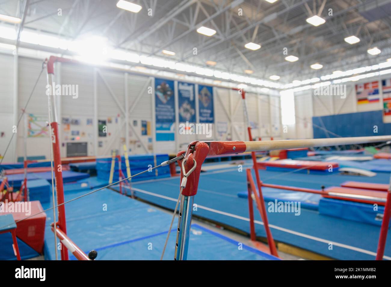 Equipment in gymnasium Stock Photo Alamy