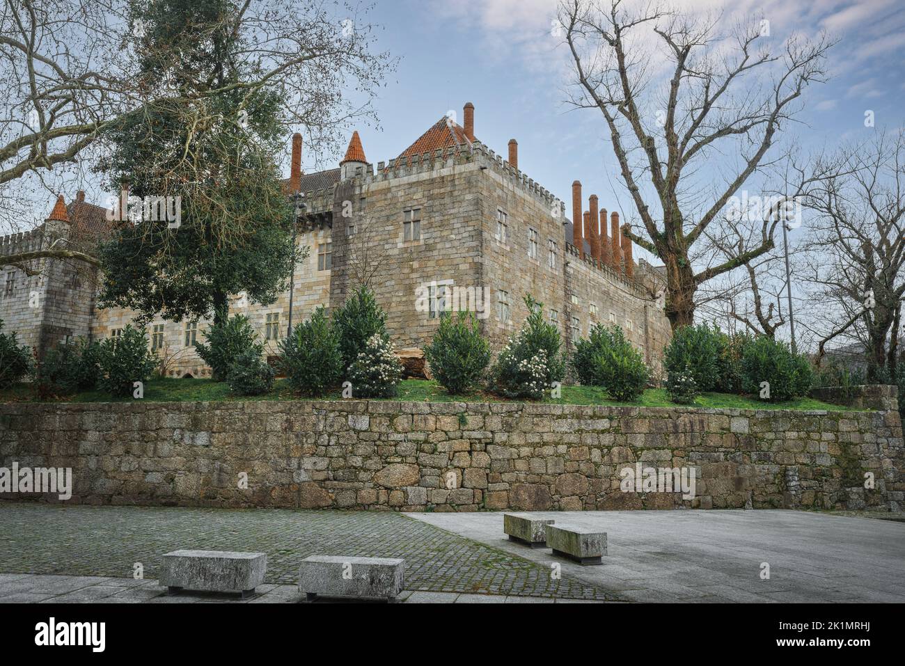 Palace of the Dukes of Braganza (Paco dos Duques de Braganca) - Guimaraes, Portugal Stock Photo