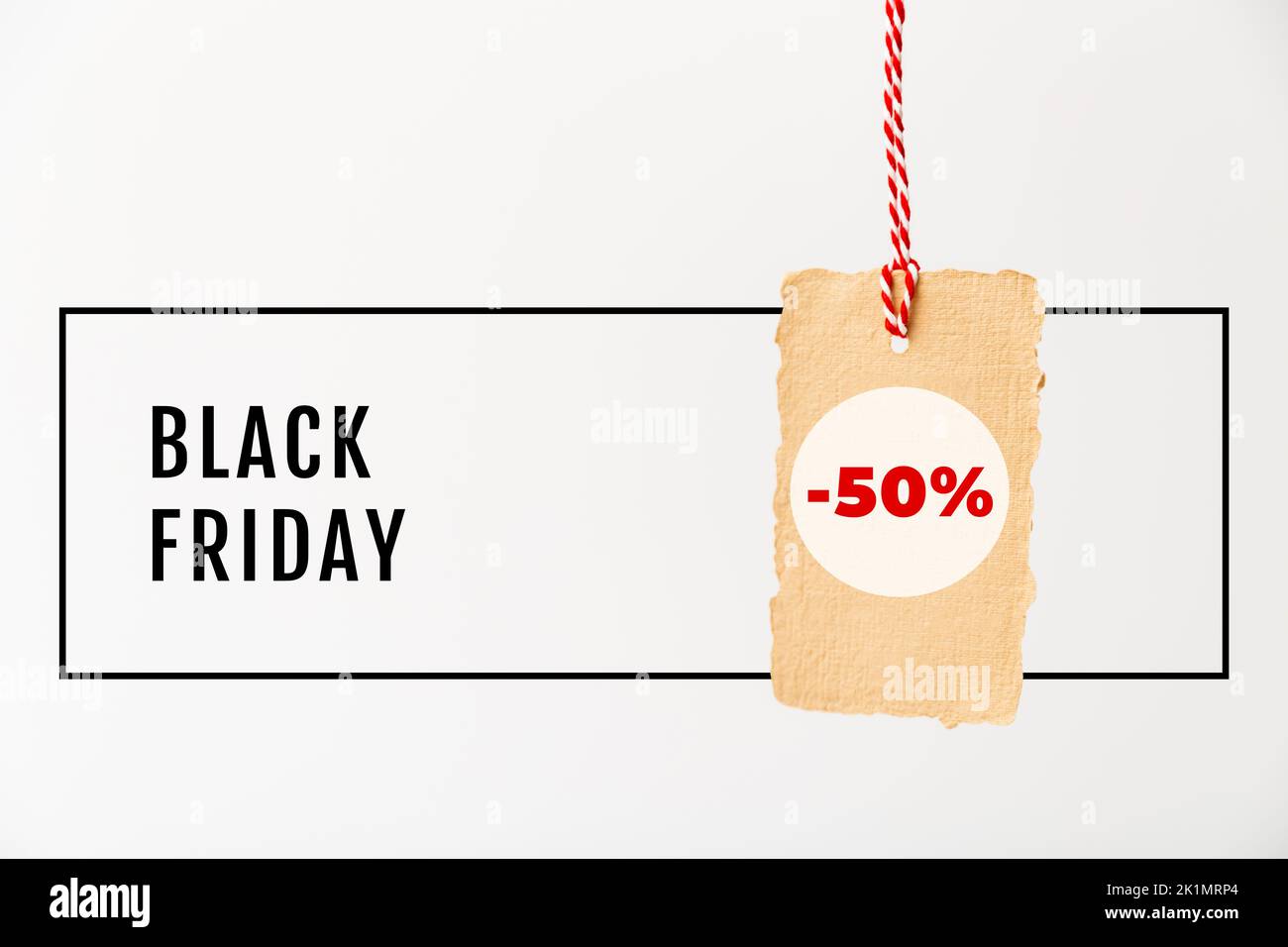 Blank craft vintage price tag isolated on white background. Black