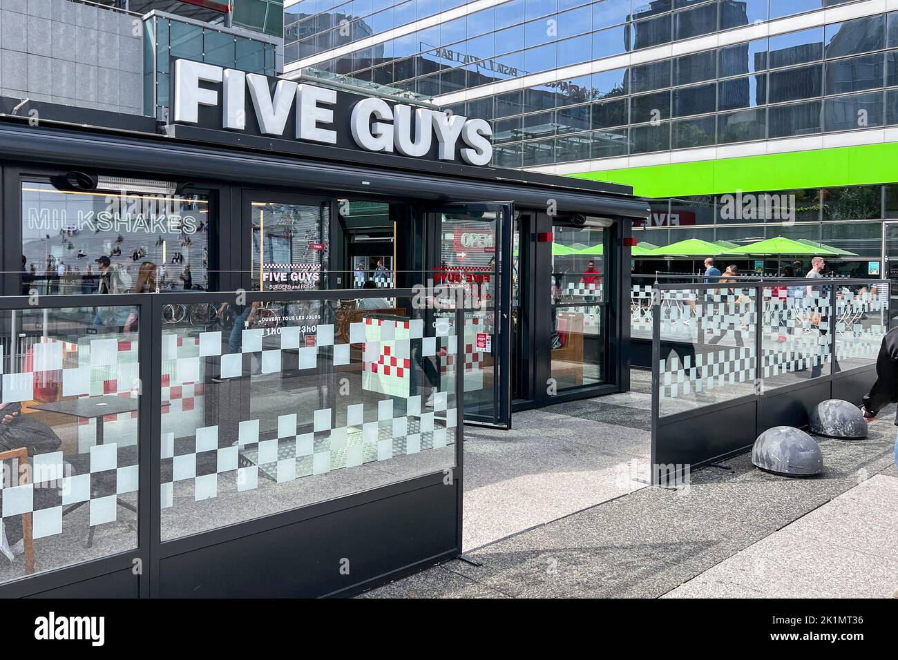 Five Guys The Westfield Les 4 Temps shopping center in the business