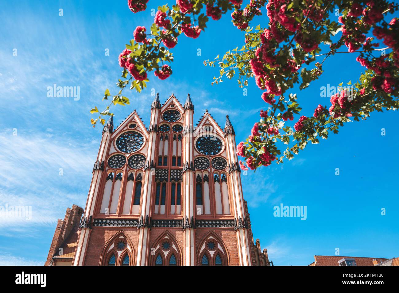 Tangermünde - Historic town hall in brick Gothic style, Tangermünde, Saxony-Anhalt, Germany Stock Photo