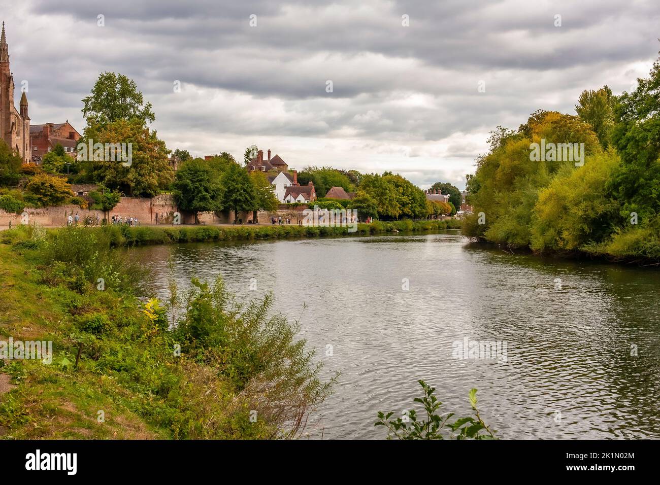 The River Severn Worcester Worcestershire Stock Photo