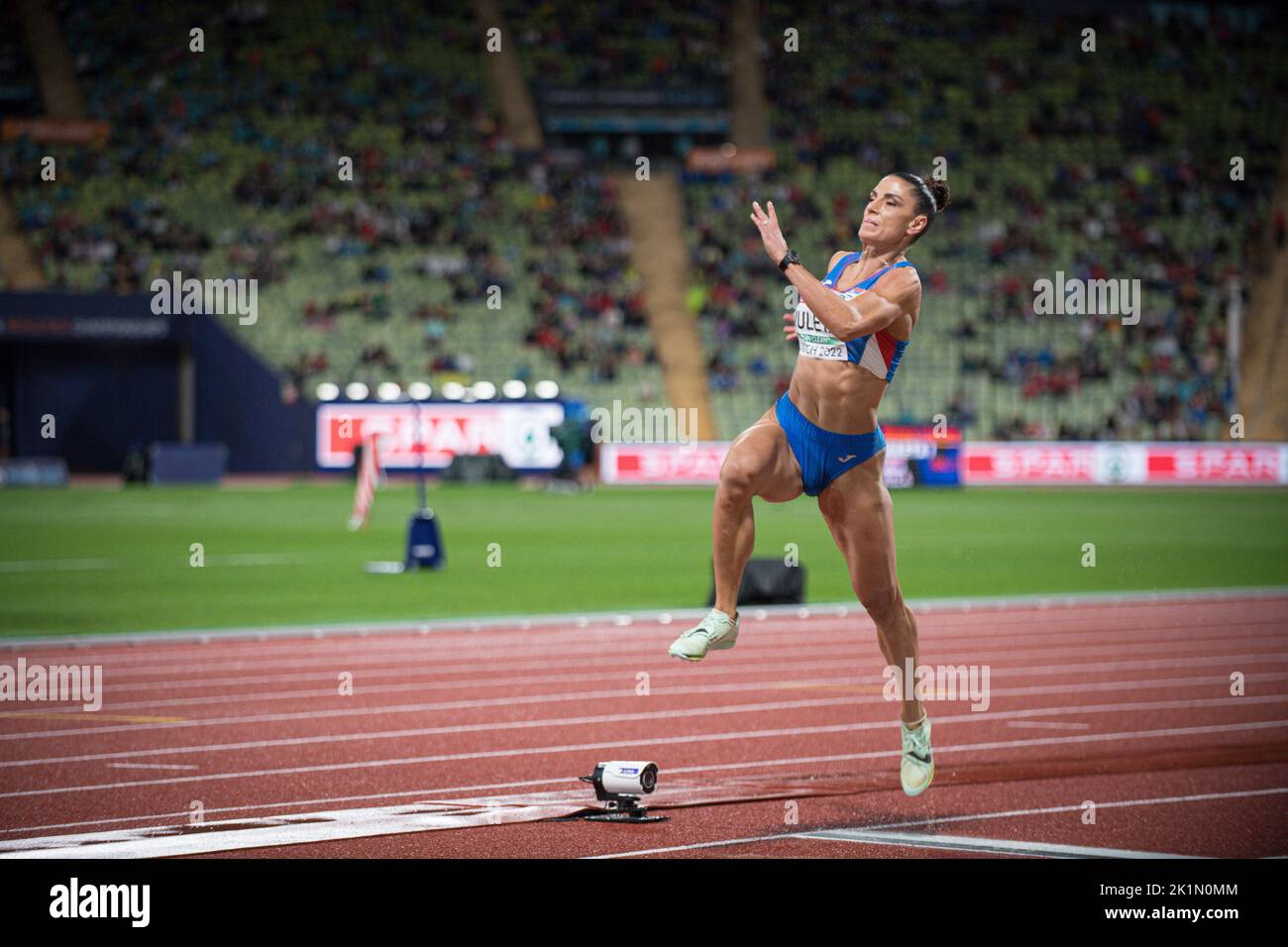 Ivana Spanovic participating in the long jump of the European Athletics