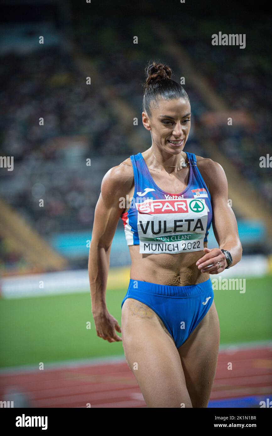 Ivana Spanovic participating in the long jump of the European Athletics
