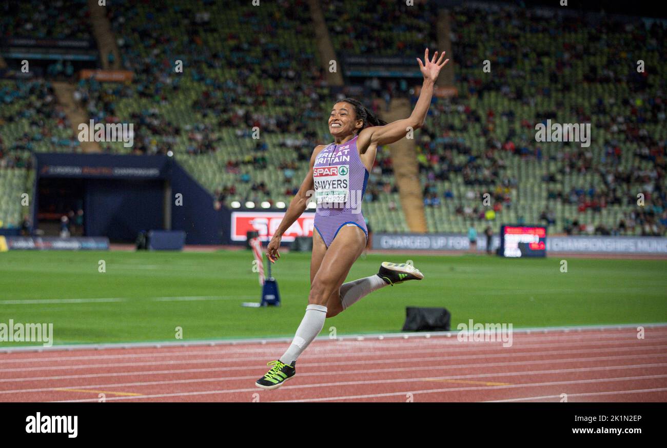 Jazmin Sawyers Participating In The Long Jump Of The European Athletics jazmin-sawyers-participating-in-the-long-jump-of-the-european-athletics