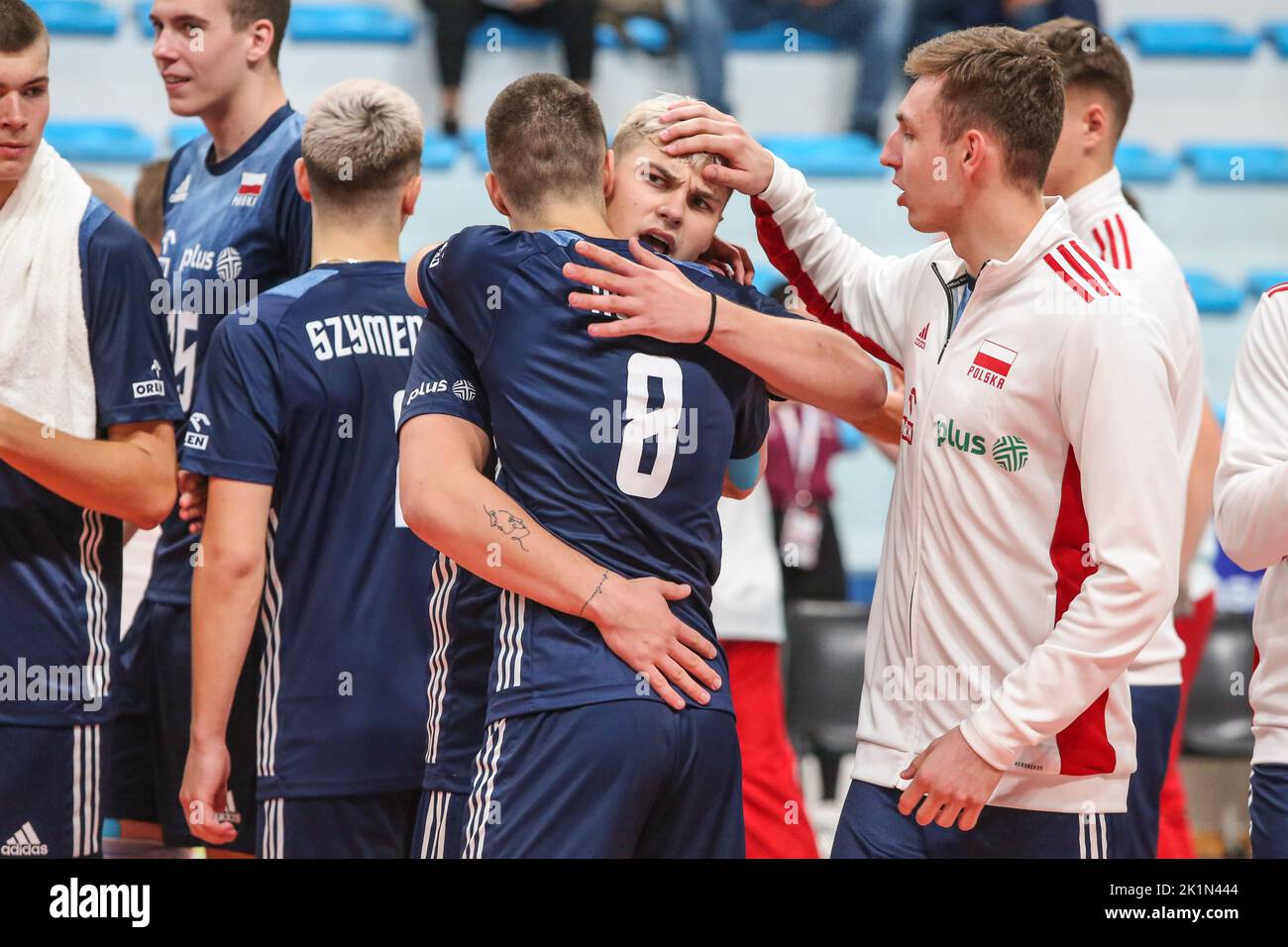 Exultation of Poland team. during U20 European Championship Poland vs