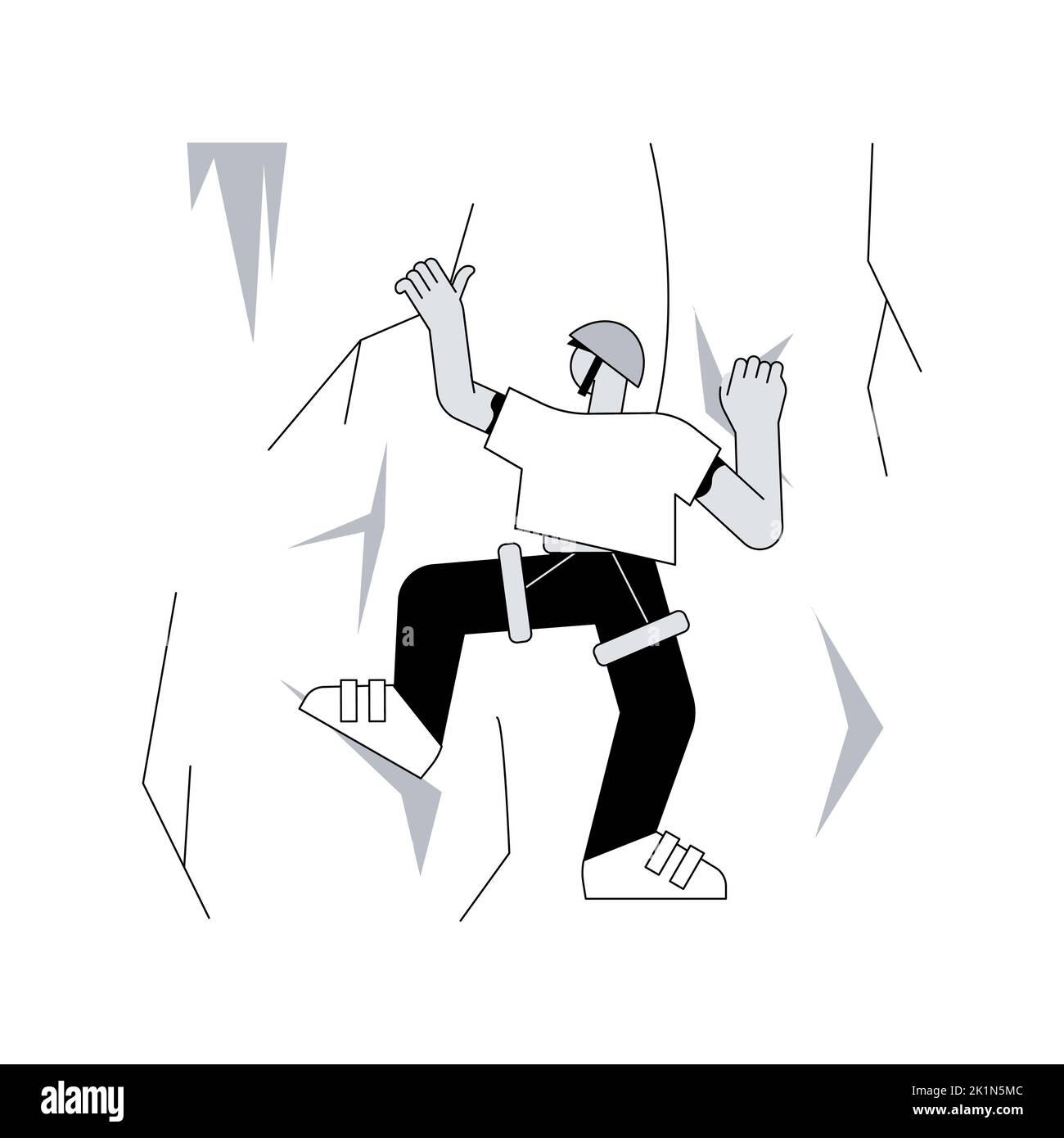 Extreme tourism abstract concept vector illustration. Extreme sports