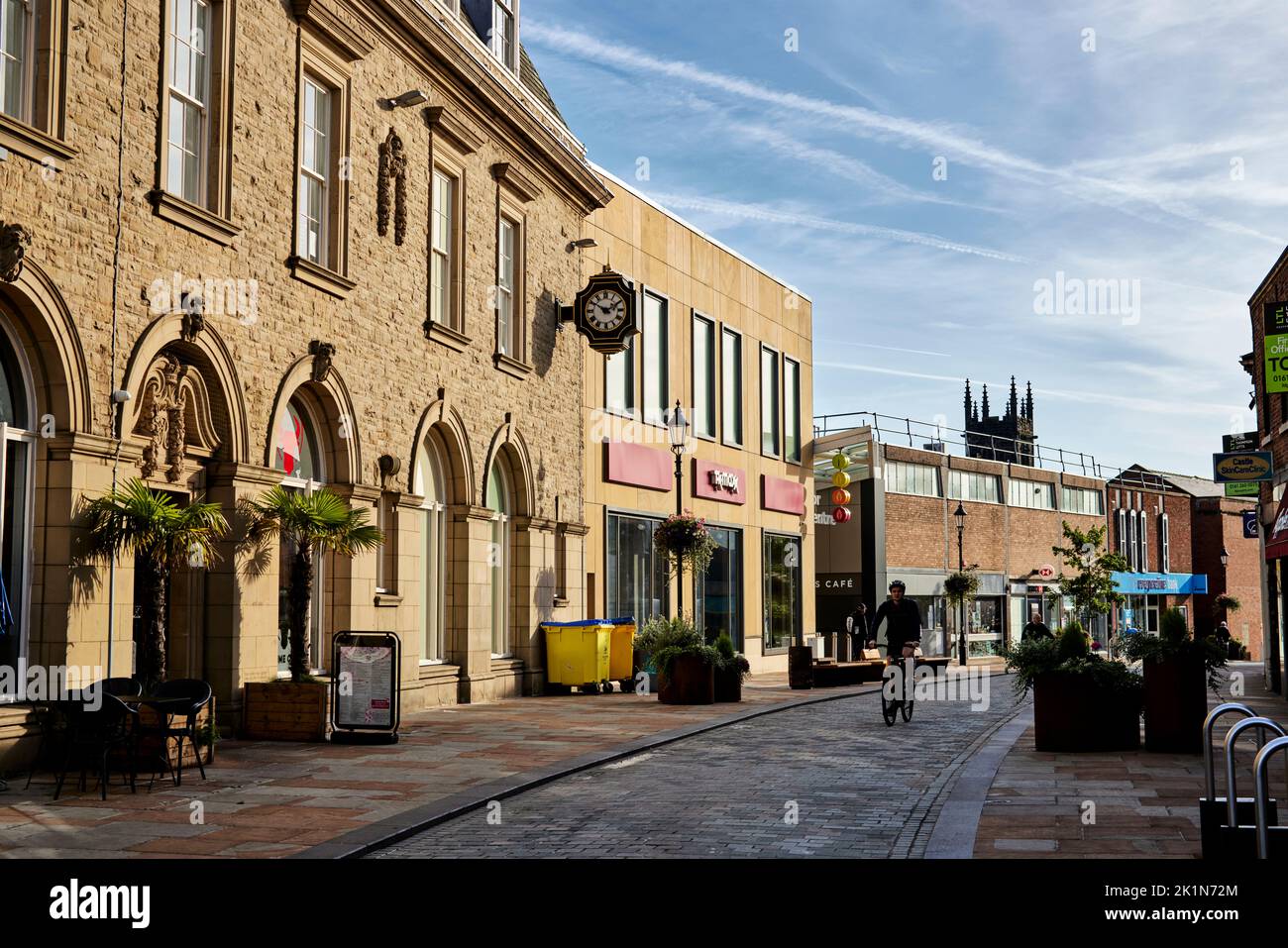 Macclesfield Castle Street in the town centre Stock Photo - Alamy