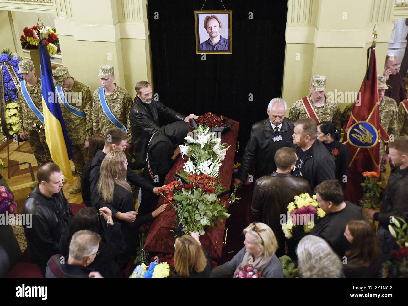 KYIV, UKRAINE - SEPTEMBER 17, 2022 - Mourners pay their last respects ...