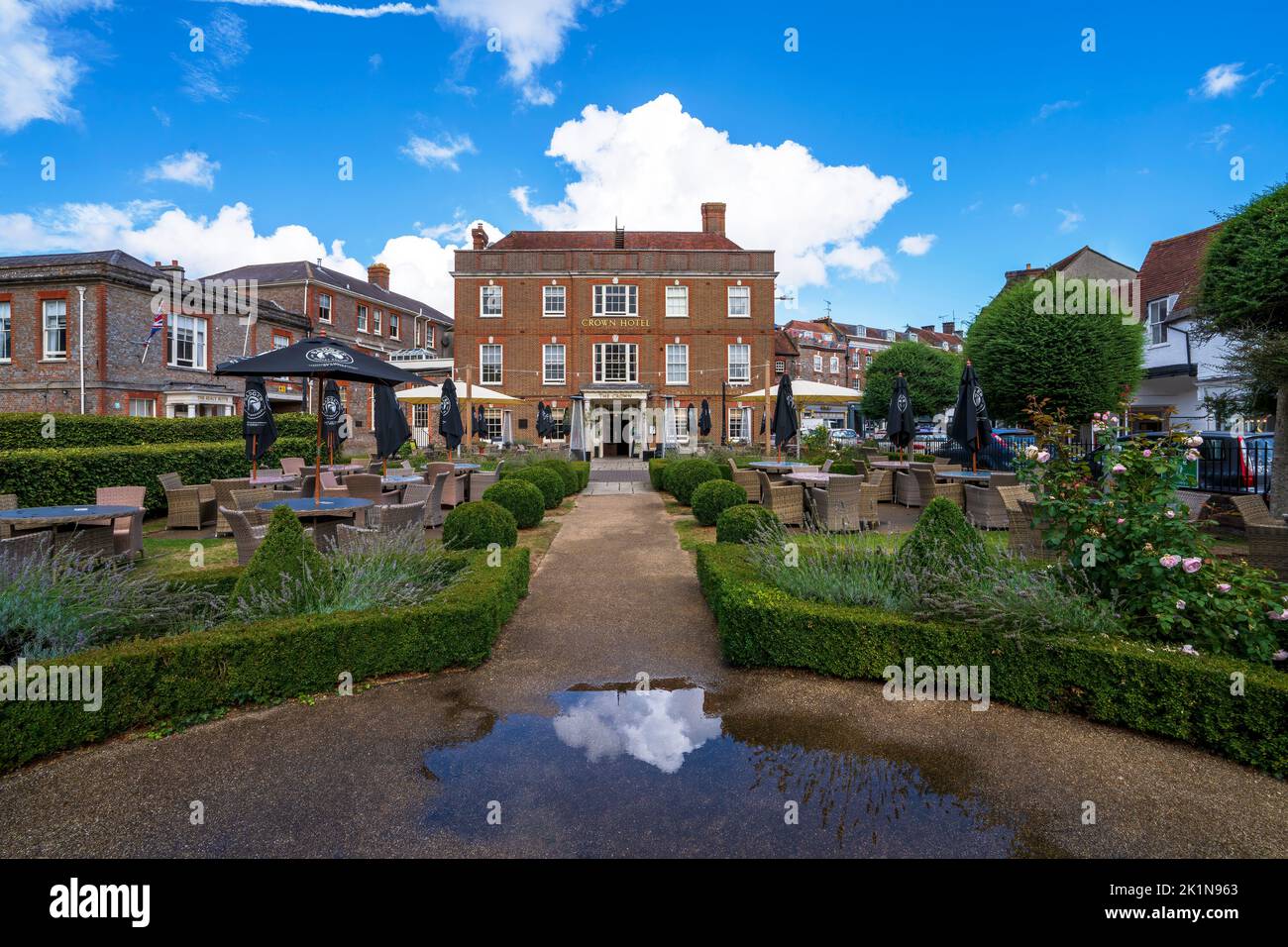 The Crown Hotel Bar & Restaurant, Blandford Forum, Dorset, England, Uk