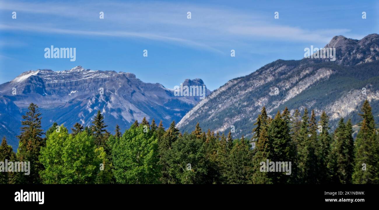 Mountains Banff Alberta Stock Photo