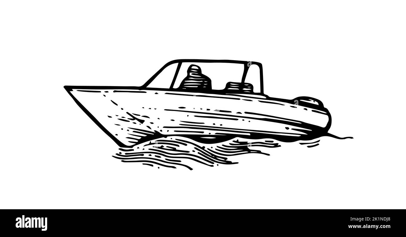 42 Speed Boat Drawing Stock Photos, High-Res Pictures, and Images