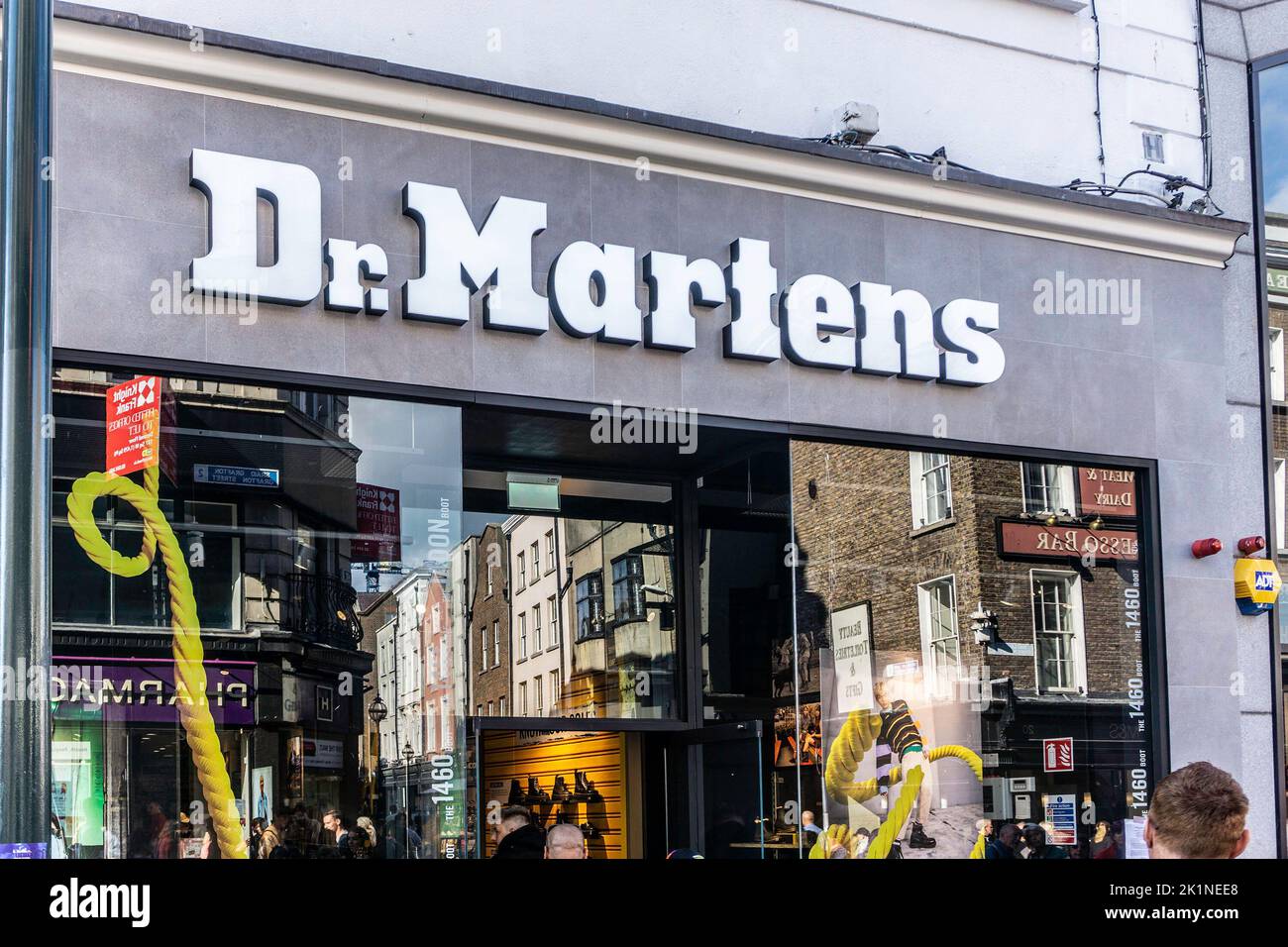 DR Martens Store on Grafton Street, Dublin, Ireland. Stock Photo