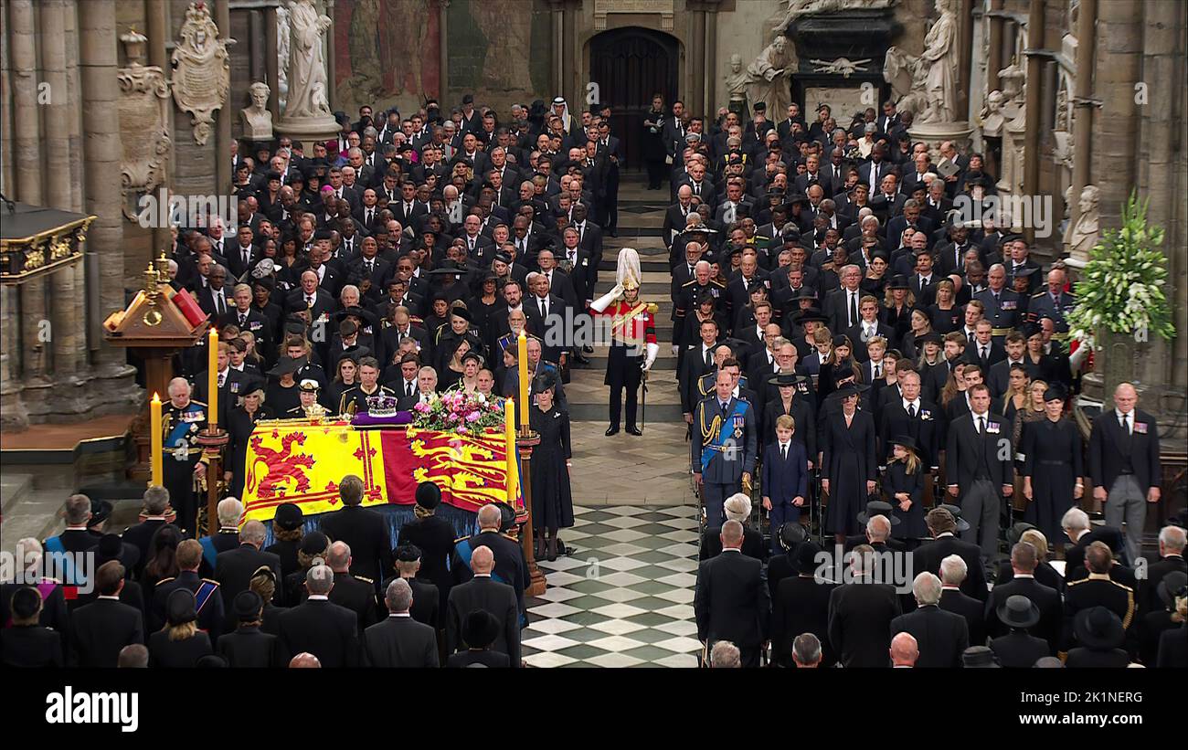 state funeral of the queen Stock Photo