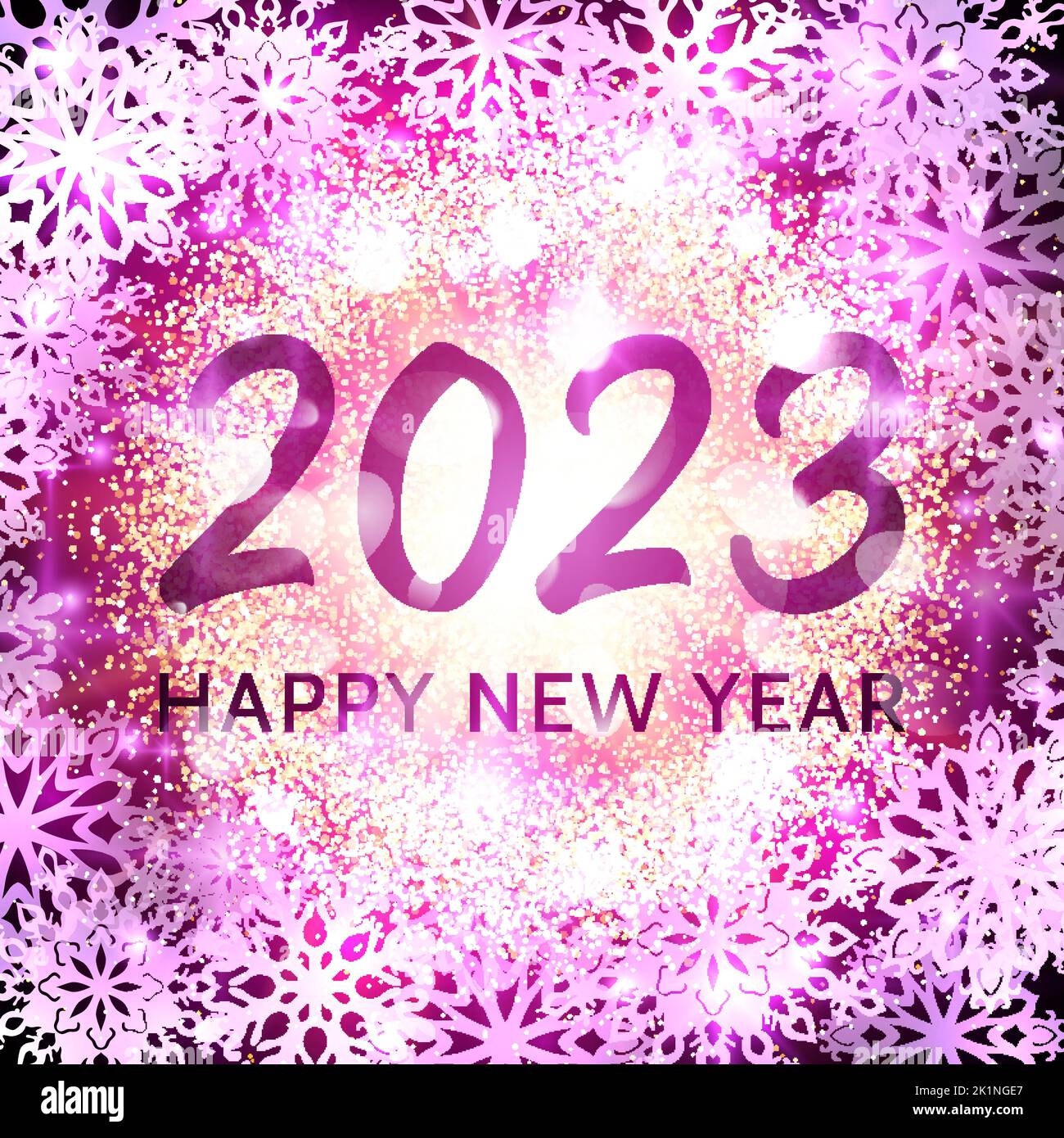 Happy New Year 2023 Seasons Greetings Card Stock Vector Image Art Happy new year 2023 seasons greetings card stock vector image art