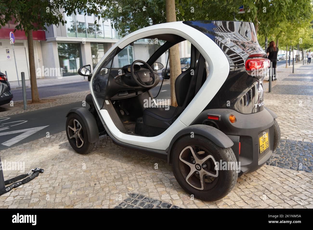 Lisbon, Portugal September 2022 Renault Twizi electric car. Super