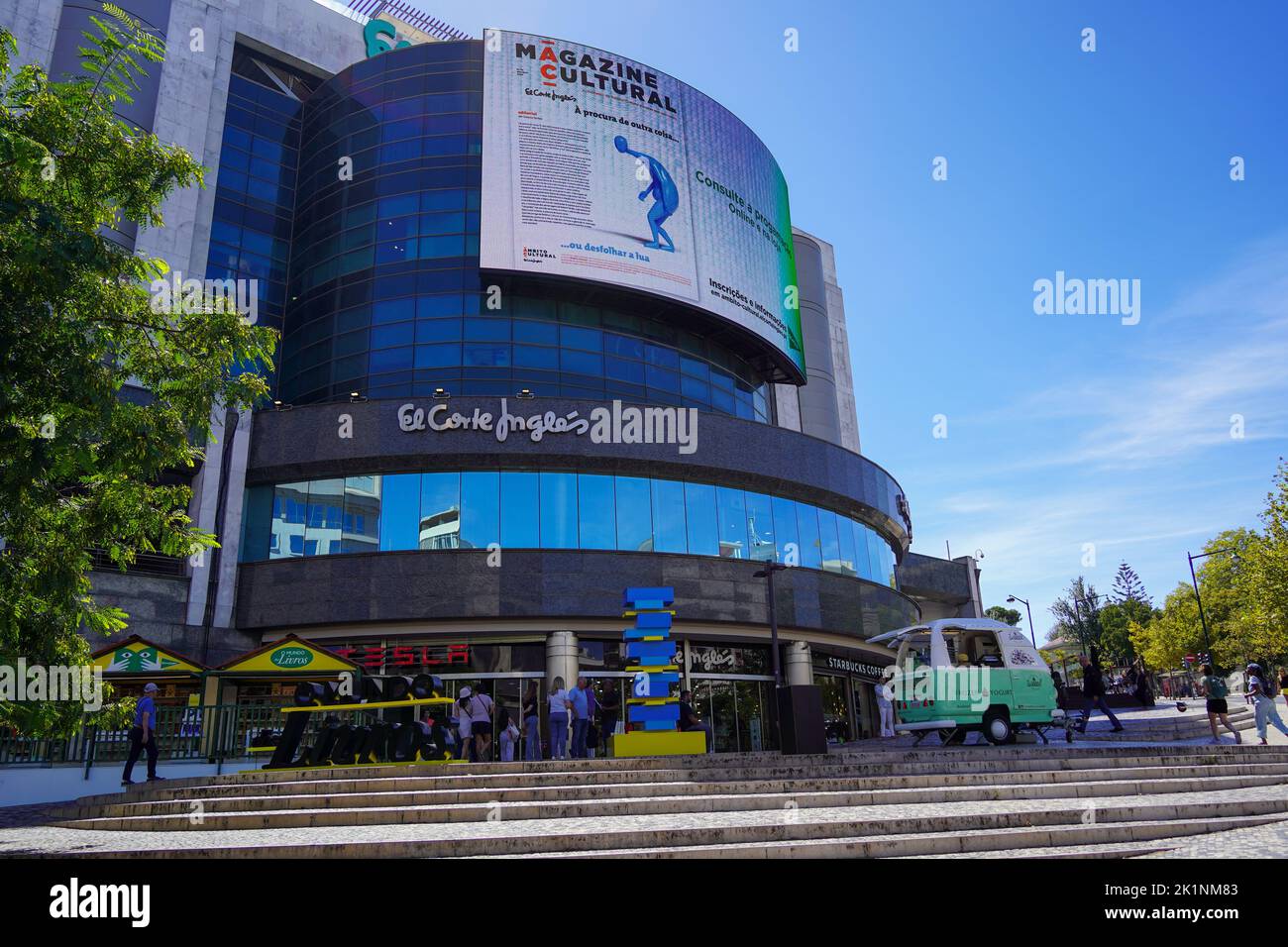 Lisbon, Portugal - September 2022: El Corte Ingles is a large shopping ...