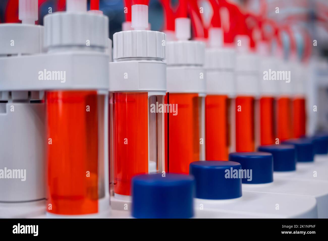 Laboratory equipment automatic titrator in biochemical laboratory