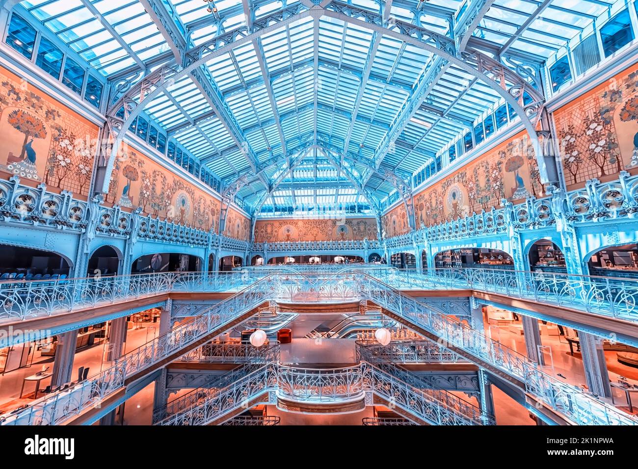 Inside the Samaritaine shopping mall in Paris city Stock Photo