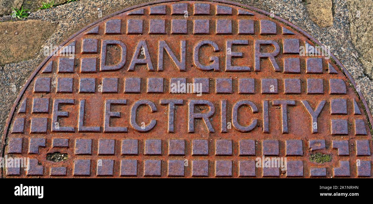 Iron grid, Danger Electricity Stock Photo
