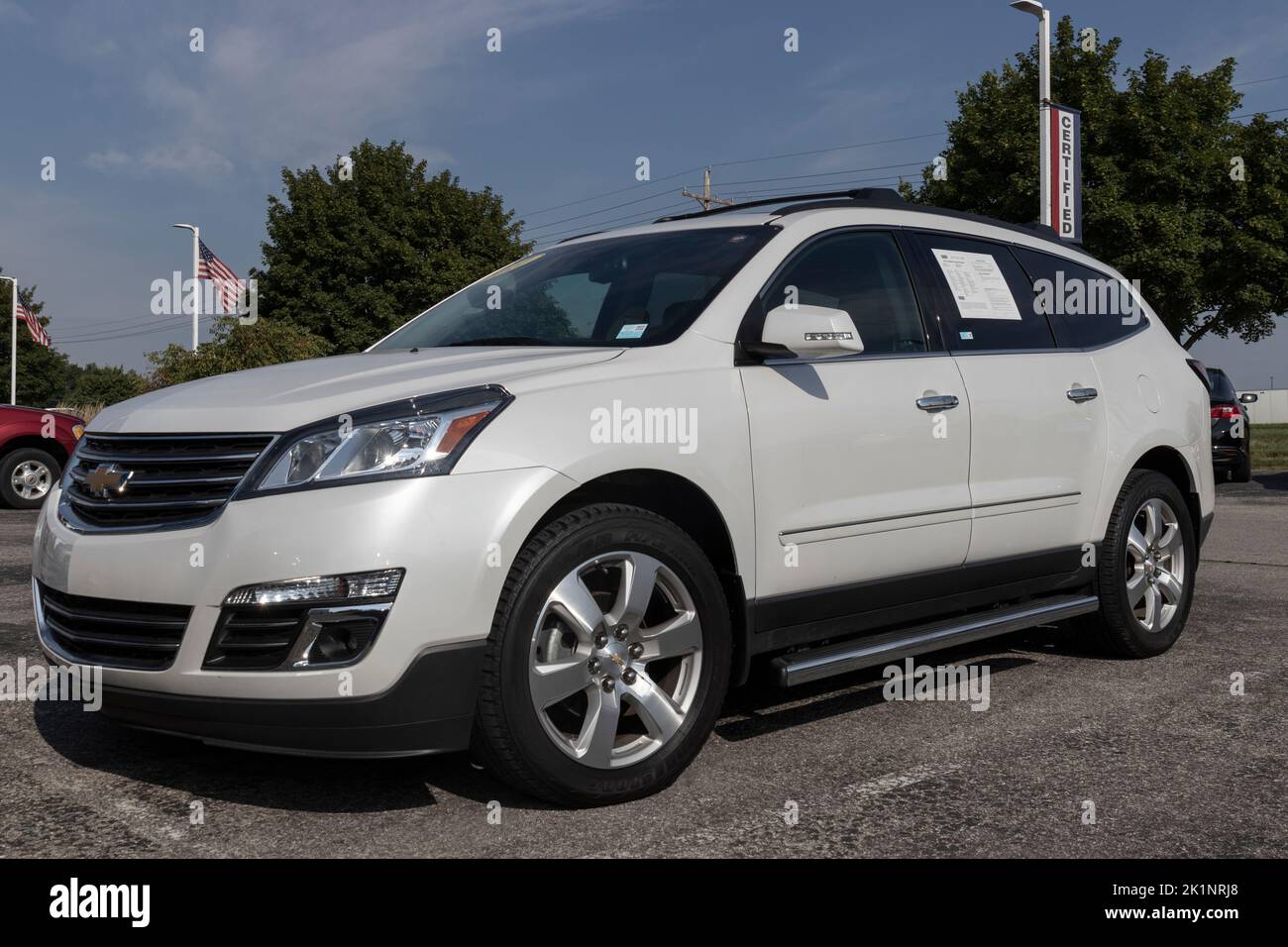 Noblesville Circa September 2022 Used Chevrolet Traverse display