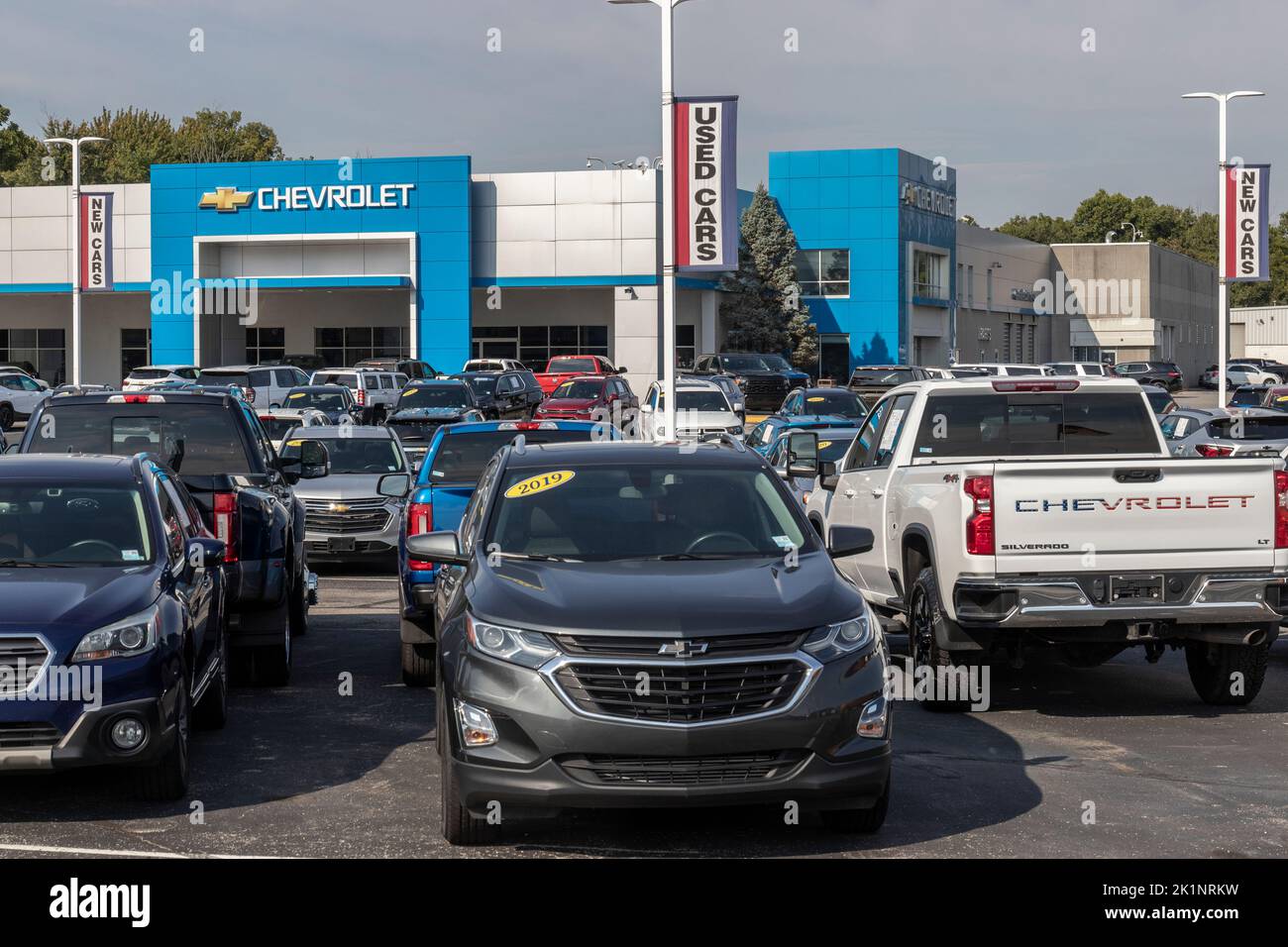 Noblesville Circa September 2022 Used car display at a Chevrolet