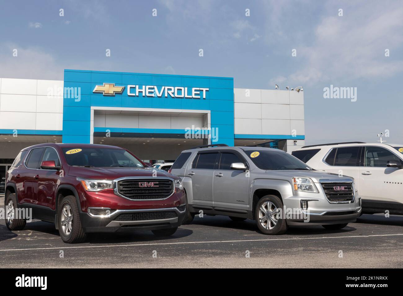 Noblesville Circa September 2022 Used car display at a Chevrolet
