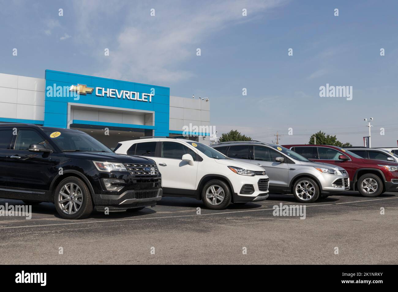 Noblesville Circa September 2022 Used car display at a Chevrolet