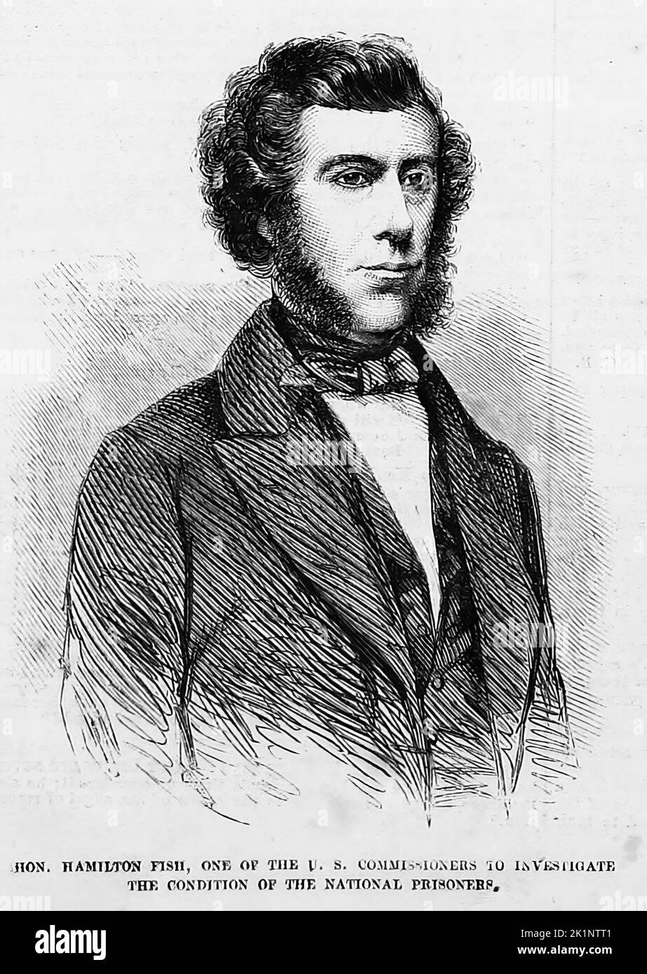 Portrait of Hamilton Fish, one of the U. S. Commissioners to