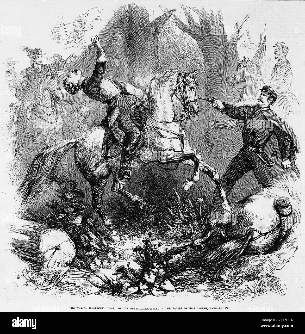 Death of confederate general felix zollicoffer hires stock photography and images Alamy