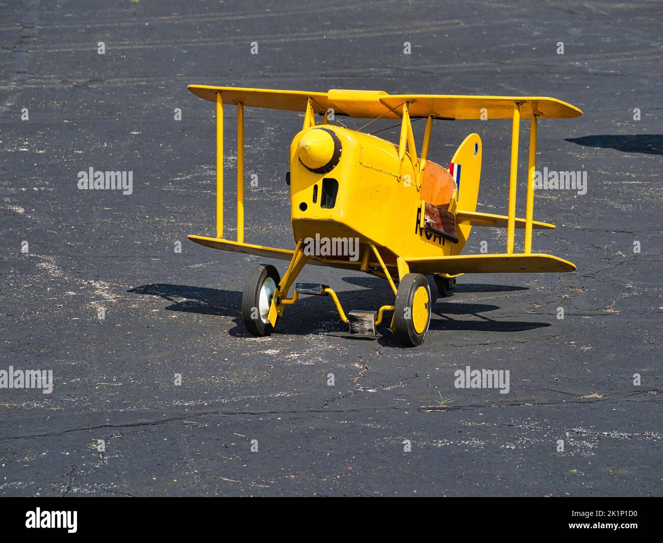 toy kids peddle airplane Stock Photo