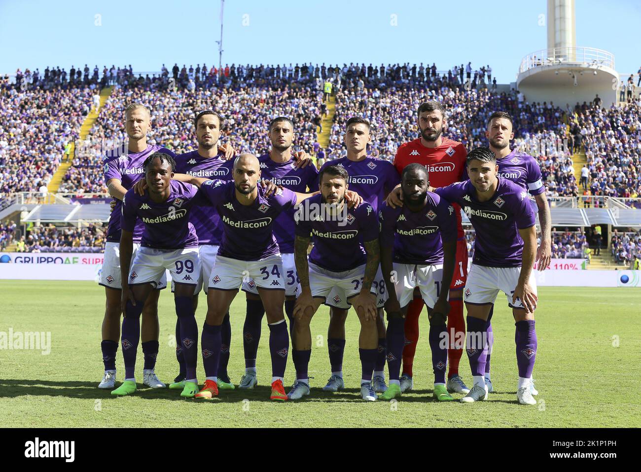 team photo fiorentina during ACF Fiorentina vs Hellas Verona, 7° Serie