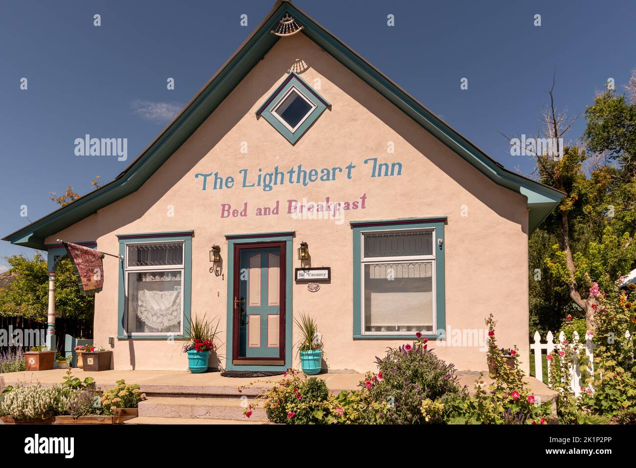 The Lightheart Inn Bed and Breakfast in Chama, Rio Arriba County, New Mexico. Stock Photo