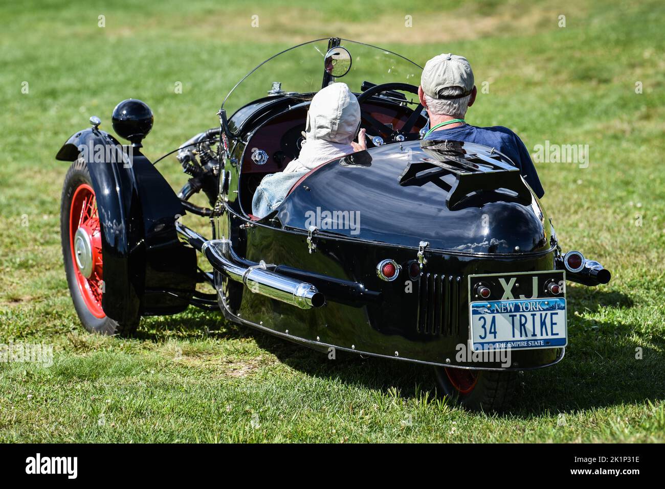 1934 Super Sport "trike" sports car (center) at the "British