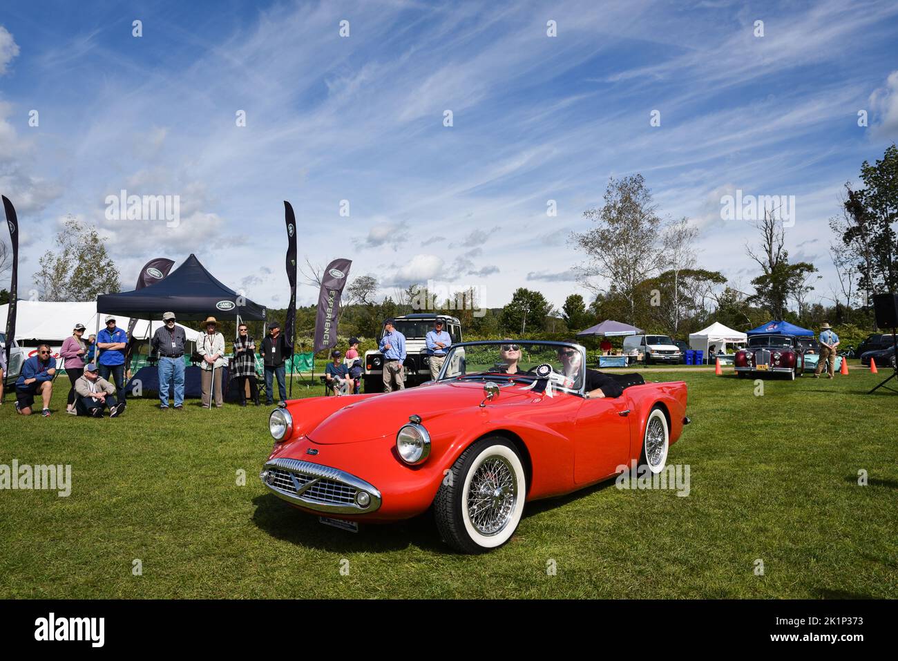 Daimler Sports car at the "British Invasion" sports car show in Stowe