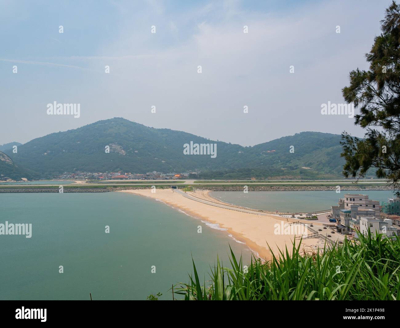 Nature landscape of the Tanghou Beach at Matsu, Taiwan Stock Photo