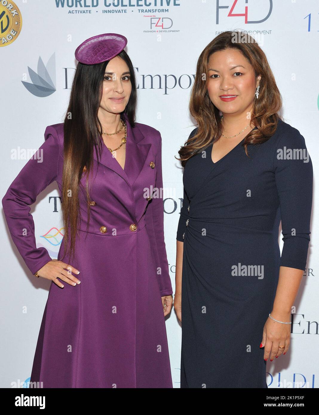 New York, USA. 19th Sep, 2022. LR Jamy Blanco and Angie Wong attend the Fashion4Development