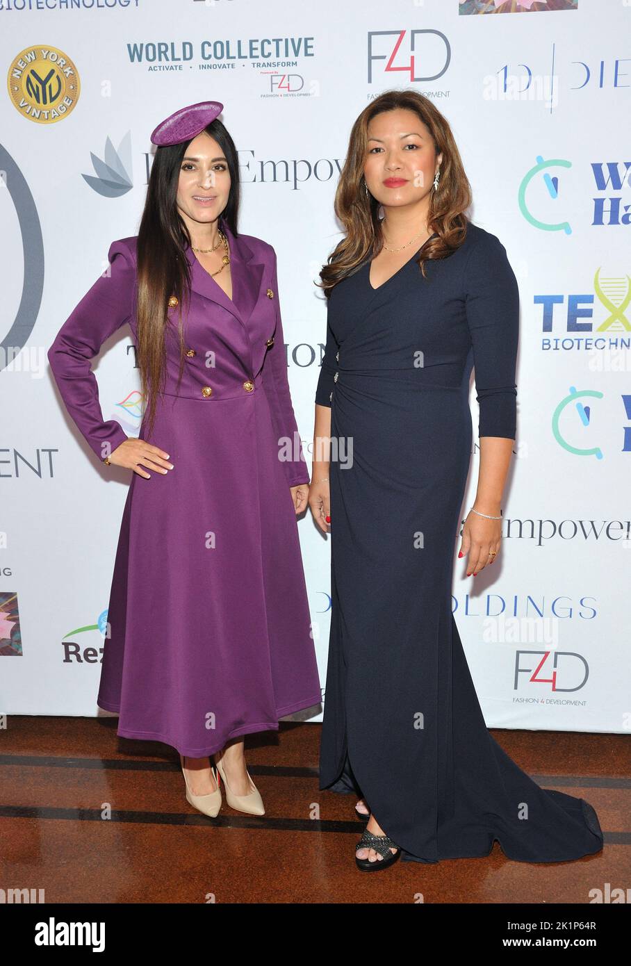 New York, USA. 19th Sep, 2022. LR Jamy Blanco and Angie Wong attend the Fashion4Development