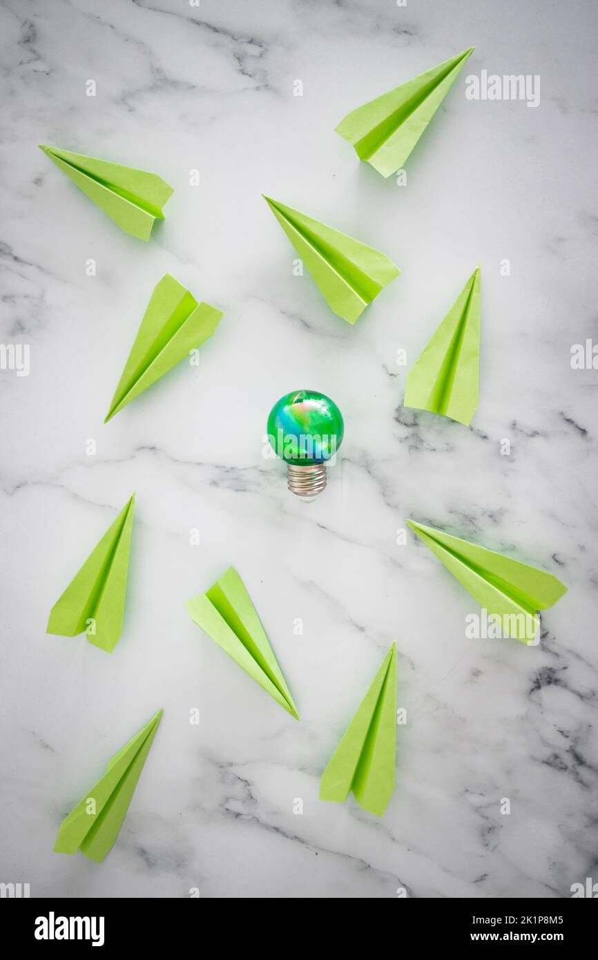 green economy and innovation for the environment conceptual image