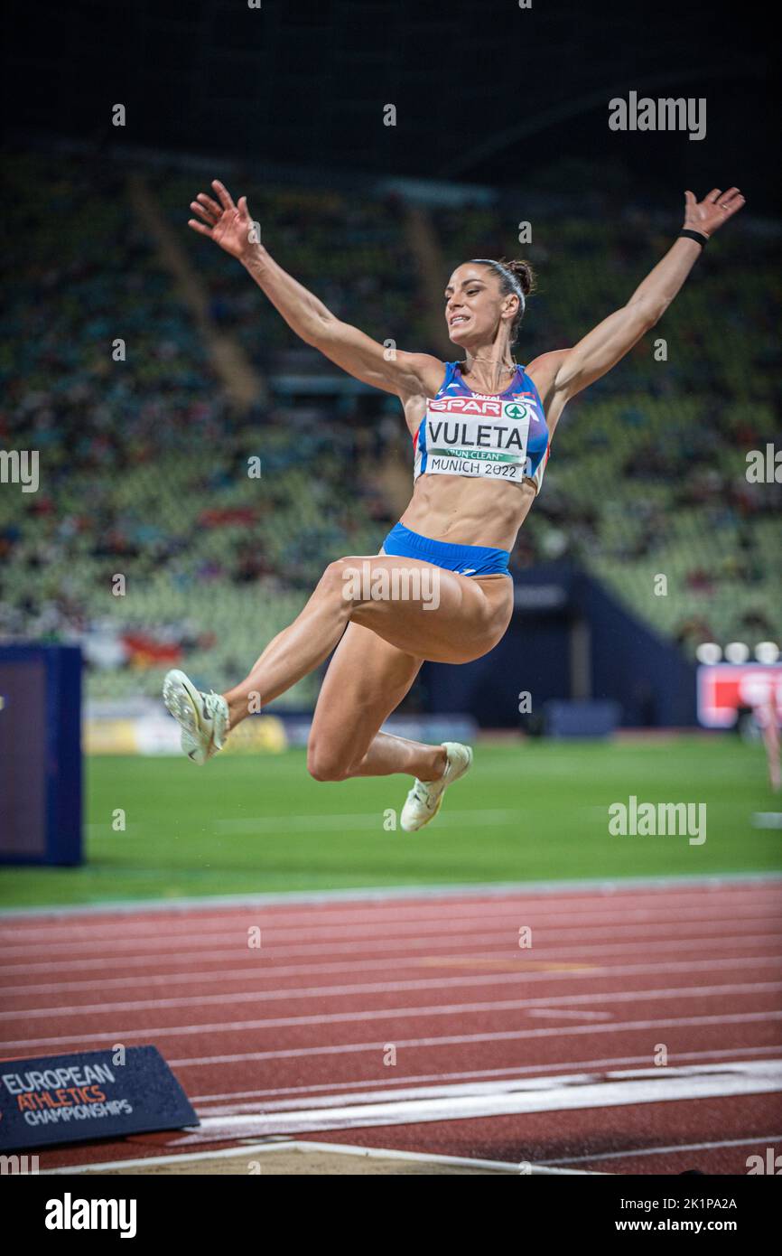 Ivana Spanovic participating in the long jump of the European Athletics