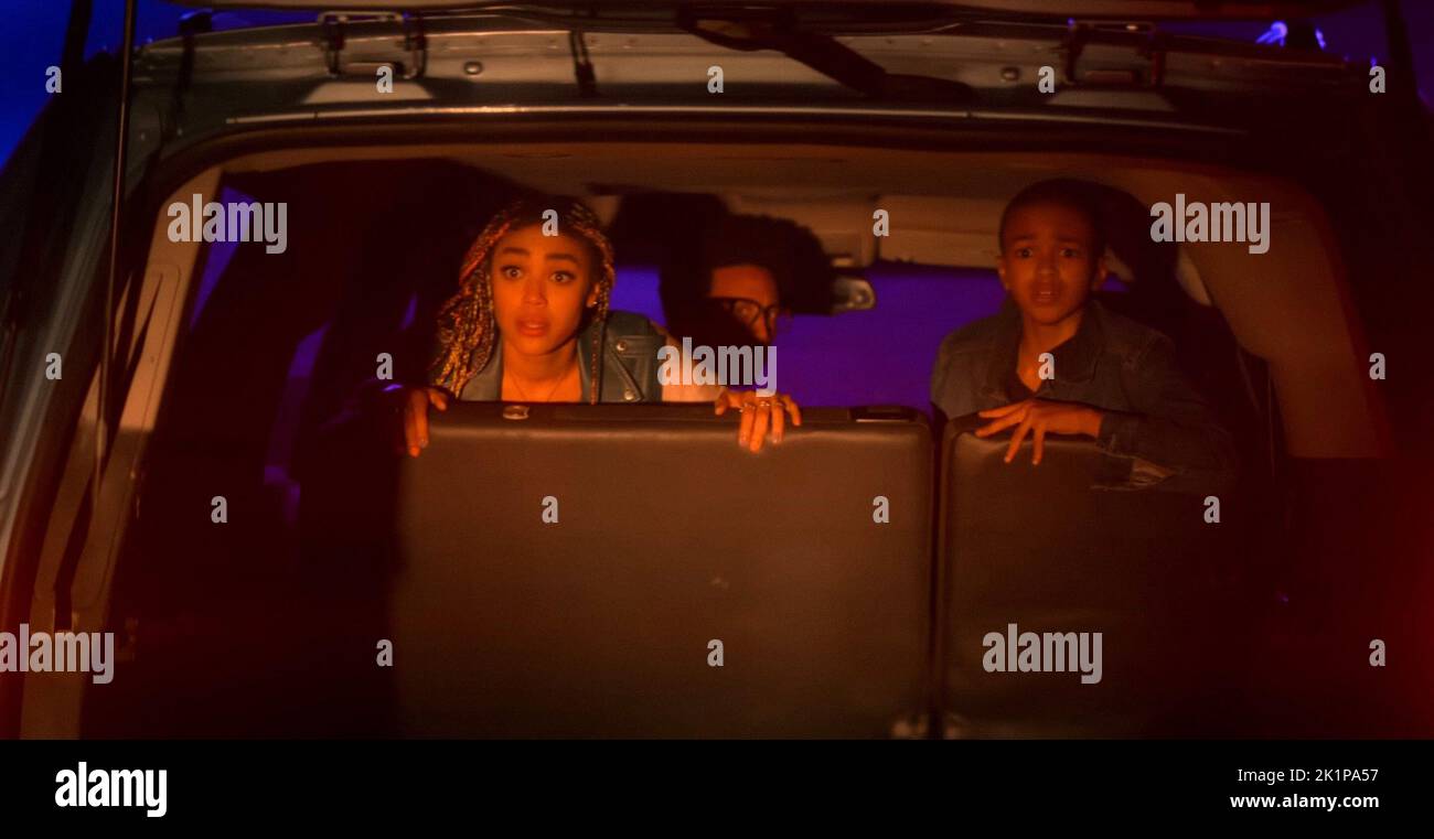 END OF THE ROAD, from left Mychale Lee, Chris Bridges, Shaun Dixon